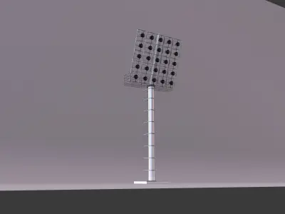 F8 stadium lights model 3D model