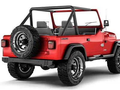 Jeep Wrangler YJ 1988 3D model