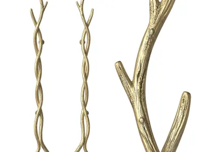 Door handles Amalfi 3D model