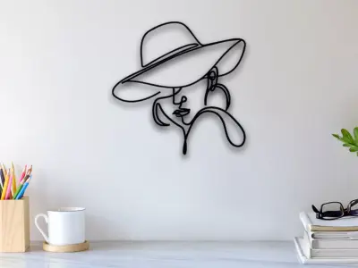 Hat Wall Art 3D print model