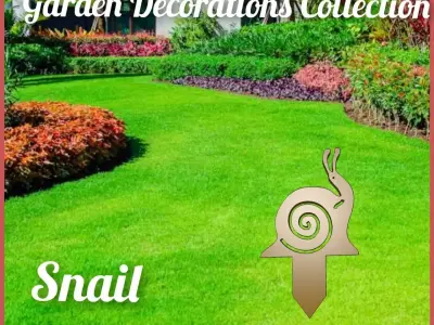 Wonderful Artificial Snail Home and Garden Outdoor Lawn Decor 3D model