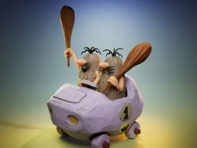 The Slag Brothers - The Wacky Races 3D print model