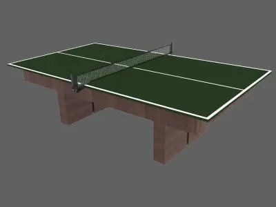 Table Tennis Corona 3D model