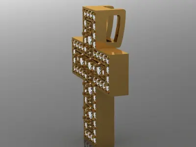 Cross 05 pendant 3D print model