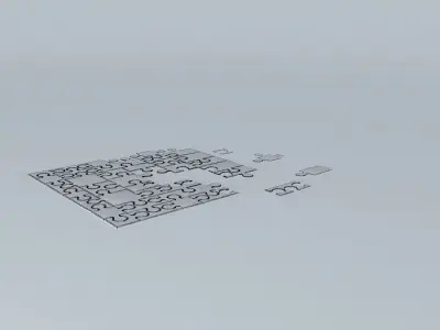 3D JIGSAW PUZZLE  ( IT CAN BE PUT TOGETHER) 3D model