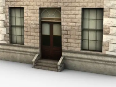 Castle ward house 3D model