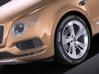 Bentley Bentayga 2016 VRAY 3D model