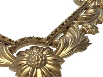 Carved Picture Frame 3D model
