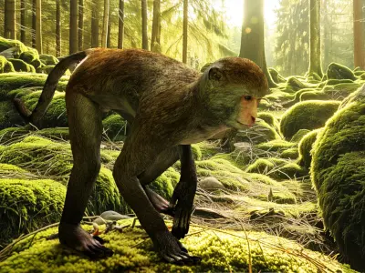 Monkey Low-poly 3D model