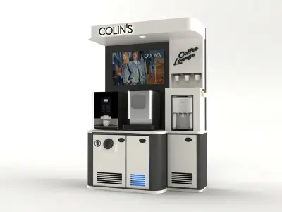 Coffee lounge 3D model 3D model