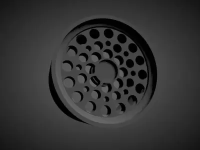 ATS Pepperpots scalable and Printable rim 3D print model