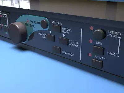 Zoom 9150 Guitar effect 3D model