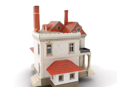 Classic Victorian House model pack Low-poly 3D model