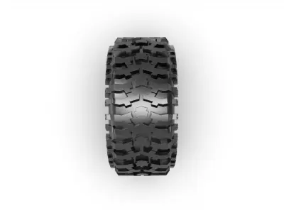Black Rhino Abrams Wheel  and MICKEY THOMPSON BAJA PRO TIRE 3D print model