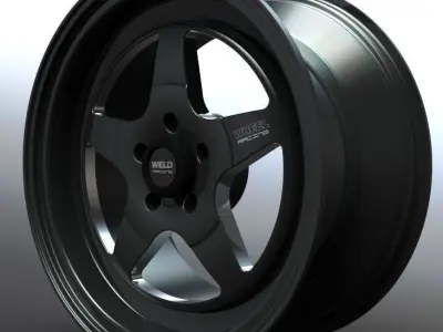 WELD RTS WHEELS Low-poly 3D model