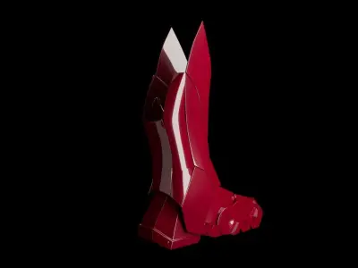 Iron man leg Free 3D model