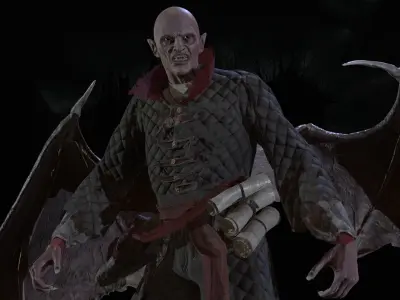 Nosferatu Low-poly 3D model