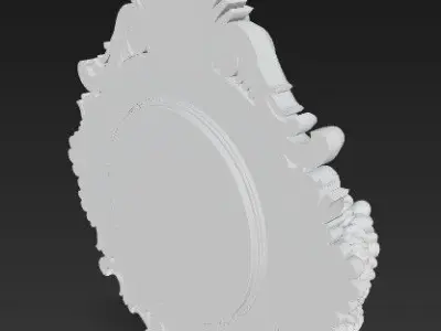 Classical Deity Head Wall Clock  3D model