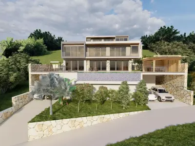 Luxury villa-sketchup-lumion 3D model