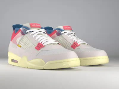 Jordan 4 Union LA Guava Ice  3D model