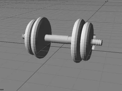 Exercise Equipment Dumbell 3D model