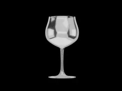 Long Glass Cup Free low-poly 3D model