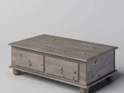 Coffee Table Low-poly 3D model shop