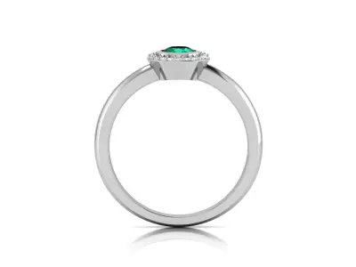 Solitaire Engagement Wedding Diamond Ring 3D print model