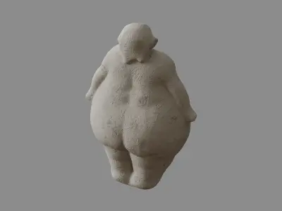 Female Figurine Decoration 3D model