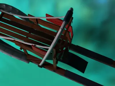 dog sled 3D model