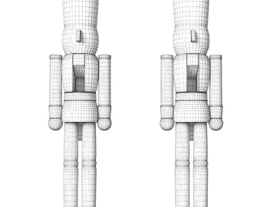Nutcracker two nutcrackers 3D model