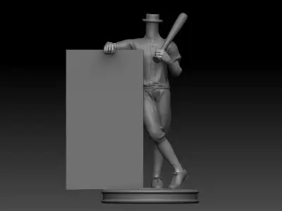 3D Printable Baseball player Bubble Head 3D print model purchase