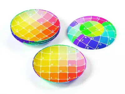 POLYPASTA - Thomas Nature dinner plate 27cm 3D model