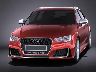 Audi RS3 Sportback 2016 VRAY 3D model
