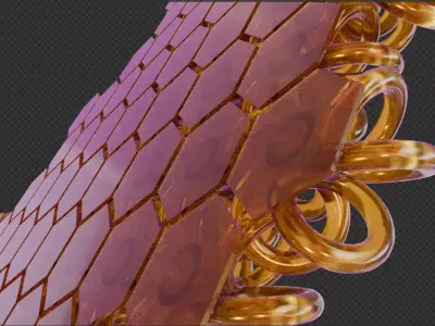 Hex fabric 3D printable 3D print model