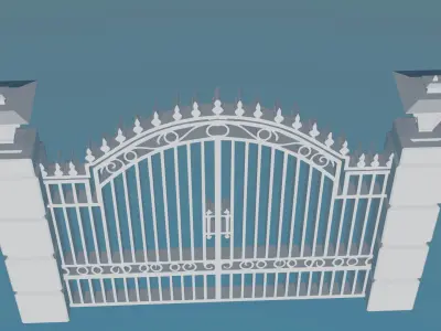3D iron gate 3D print model