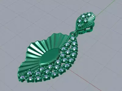 Single pendant or necklace  3D print model