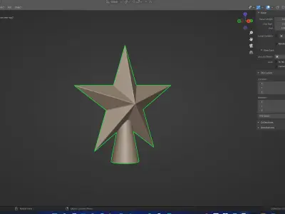 Christmas Tree Top Star Festive DIY Holiday Decor 3D print model