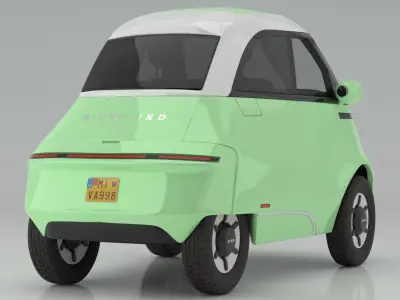Microlino electric scooter car Mint 3D model