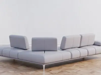 Rossini Discovery Sectional Couch 3D model