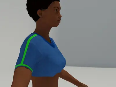 Sports woman 3D model