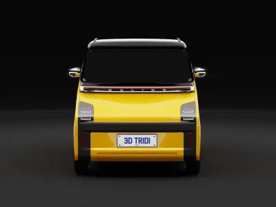 Wuling Air EV HQ Low Poly No Interior Low-poly 3D model