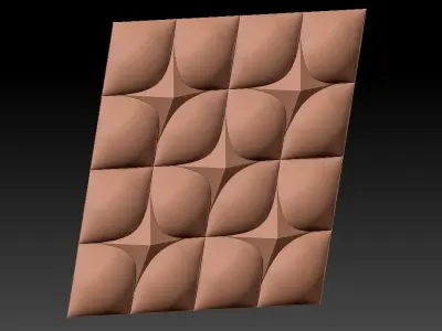 3D WALLPANEL 600MM x 600MM 3D model