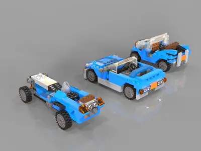 Lego cars pack 3 3D model