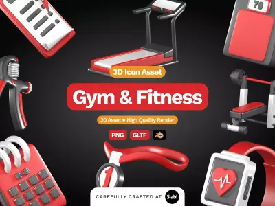 3D Gym and Fitness 3D model