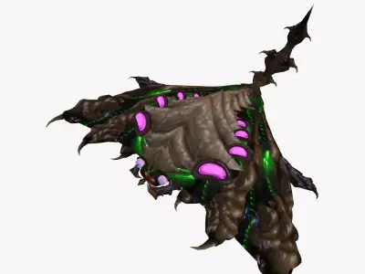 Spaceship BL Low-poly 3D model