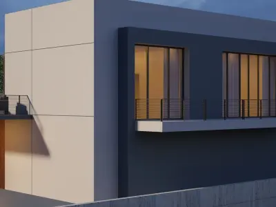luxury villa house exterior 3D model
