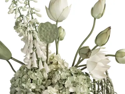 Flower In Vase 109 3D model