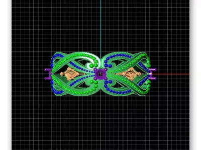 eternity floral jewelry ring 3D print model