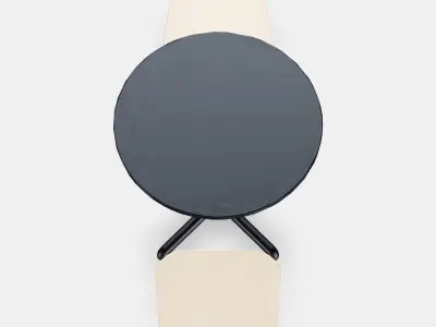 STENSELE - RONNINGE Table and 2 chairs Low-poly 3D model